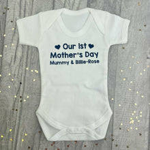 Load image into Gallery viewer, Personalised Our 1st Mother&#39;s Day Baby Boy Romper
