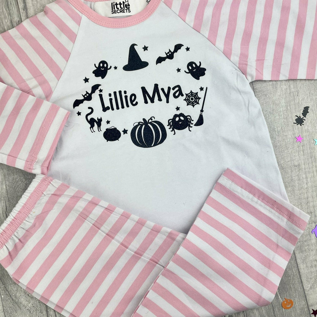 Personalised halloween pyjamas sale