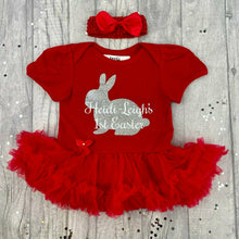 Load image into Gallery viewer, Baby Girl Personalised 1st Easter Tutu Romper
