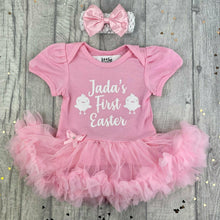 Load image into Gallery viewer, Baby Girl Personalised First Easter Tutu Romper
