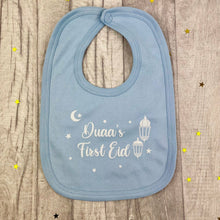 Load image into Gallery viewer, Personalised First Eid Newborn Baby Bib

