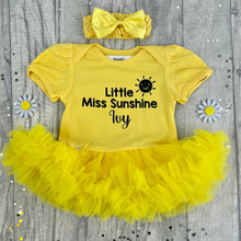 Load image into Gallery viewer, Little Miss Sunshine Baby Girl Personalised Tutu Romper
