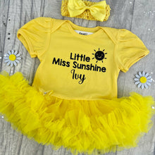 Load image into Gallery viewer, Little Miss Sunshine Baby Girl Personalised Tutu Romper
