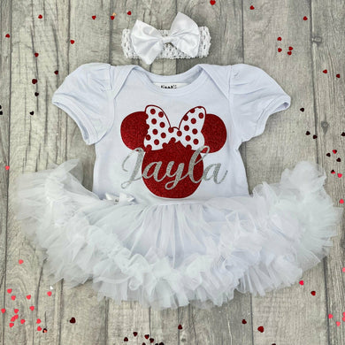 Personalised Disney Minnie Mouse Tutu Romper