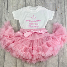 Load image into Gallery viewer, Girls Personalised Princess Pink Tutu Outfit - Little Secrets Clothing
