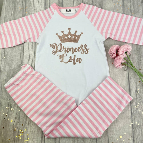 Personalised Princess Pink Pyjamas