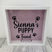 Load image into Gallery viewer, Personalised Family / Couple Puppy Dog Pet Saving Fund Money Box
