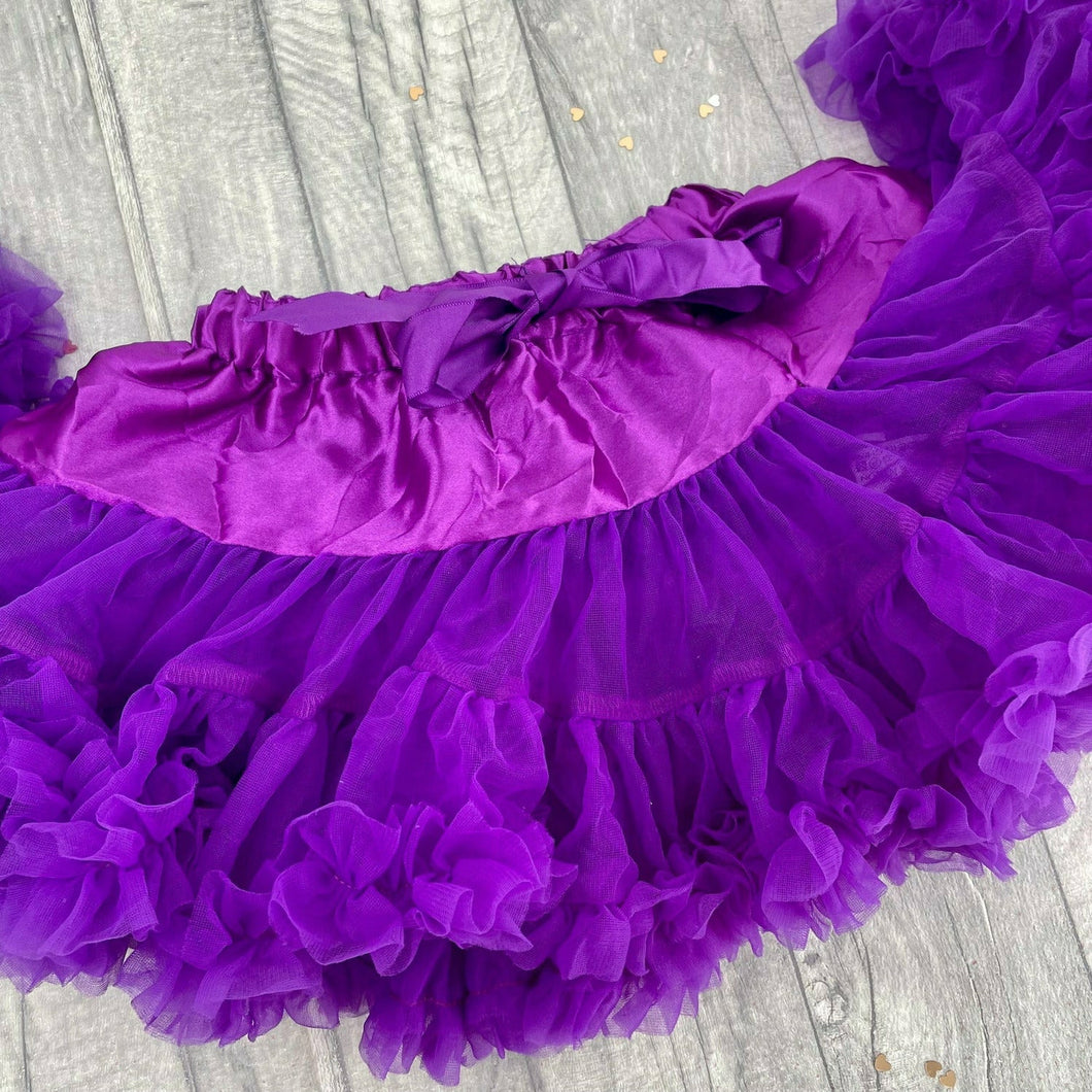 Girls Luxury Purple Boutique Tutu Skirt - Little Secrets Clothing