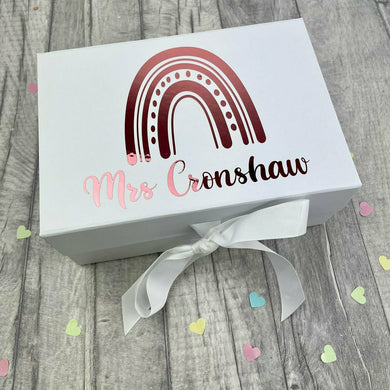 Personalised Teacher Rainbow Gift Box - Little Secrets Clothing