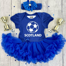 Load image into Gallery viewer, Scotland Football Baby Girl&#39;s Tutu Romper

