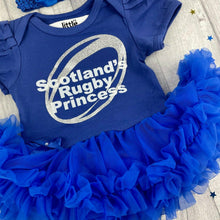 Load image into Gallery viewer, Scotland&#39;s Rugby Princess Tutu Romper
