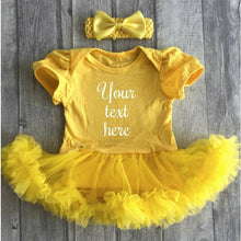 Load image into Gallery viewer, Custom Your Own Yellow Tutu Romper With Headband
