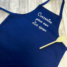 Load image into Gallery viewer, Customise Your Own Blue Kids Baking / Cooking Apron - Little Secrets Clothing
