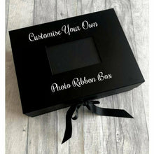 Load image into Gallery viewer, Customise Your Own Black Photo Ribbon Box - Little Secrets Clothing
