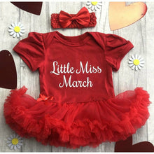 Load image into Gallery viewer, Little Miss Birthday Month Tutu Rompers - Little Secrets Clothing
