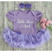 Load image into Gallery viewer, Little Miss Birthday Month Tutu Rompers - Little Secrets Clothing
