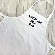 Load image into Gallery viewer, Customise Your Own Adult Size White Baking / Cooking Apron
