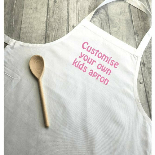 Customise Your Own White Kids Baking / Cooking Apron - Little Secrets Clothing