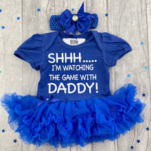 Load image into Gallery viewer, Daddy&#39;s Girl Football Tutu Romper, World Cup 2022
