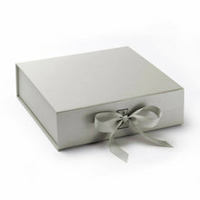 Load image into Gallery viewer, Personalise Your Own Silver Gift Keepsake Ribbon Box
