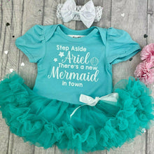 Load image into Gallery viewer, Newborn Disney Princess Tutu Romper, Ariel Mermaid Baby Girl Dress - Little Secrets Clothing

