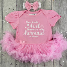 Load image into Gallery viewer, Newborn Disney Princess Tutu Romper, Ariel Mermaid Baby Girl Dress

