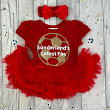 Load image into Gallery viewer, Personalised Sunderland&#39;s Cutest Fan Tutu Romper - Little Secrets Clothing
