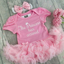 Load image into Gallery viewer, The Princess Has Arrived Tutu Romper

