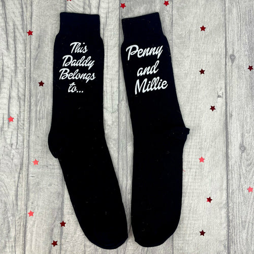 Father's Day 'This Daddy Belongs to'... Personalised Socks