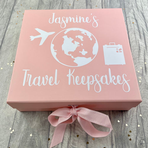 Personalised Travel Keepsakes Memory Gift Box