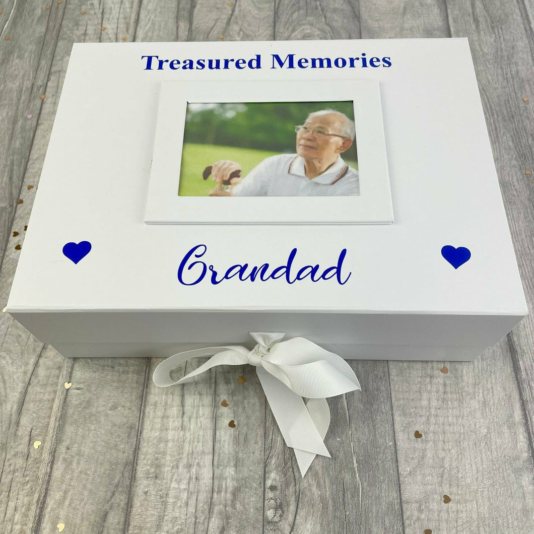 Treasured Memories A4 Photo Box Remembrance Keepsake Bereavement Gift