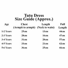 Load image into Gallery viewer, Tutu Dress Size Guide - Little Secrets Clothing
