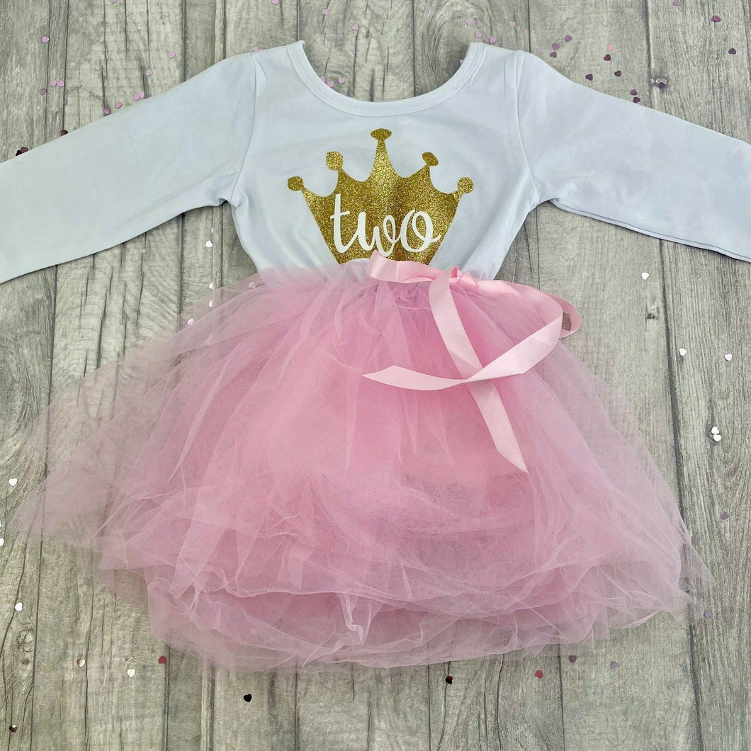Girls Pink Birthday Tutu Party Dress - Little Secrets Clothing