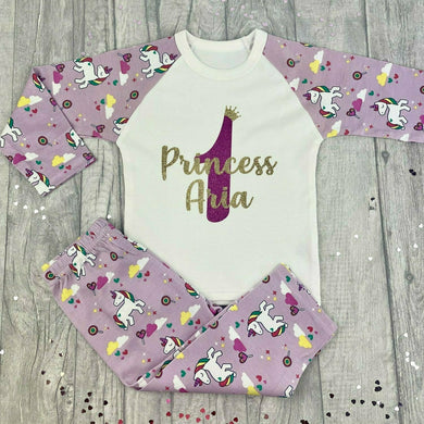Personalised Birthday Unicorn Pyjamas