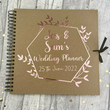 Load image into Gallery viewer, Personalised &#39;Wedding Planner&#39; Name and Date Scrapbook Gift
