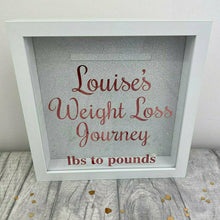 Load image into Gallery viewer, Personalised Weight Loss Journey Diet Money box Saving Fund, Rose Gold Design
