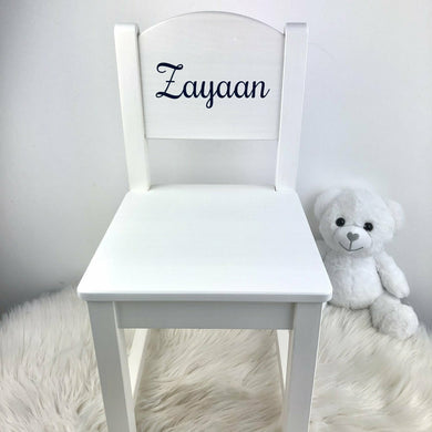 Personalised Wooden Toddler Nursery Dining Chair