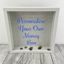 Load image into Gallery viewer, Custom Your Own Money Box Saving Fund Gift, White Glitter Background - Little Secrets Clothing
