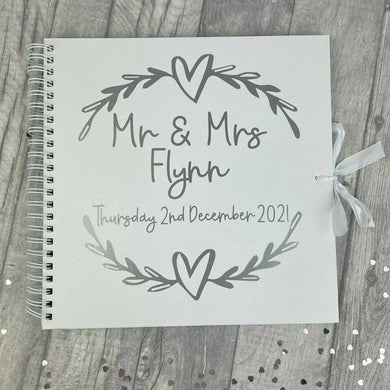 Personalised Wedding Scrapbook Guest Book, Photo Album