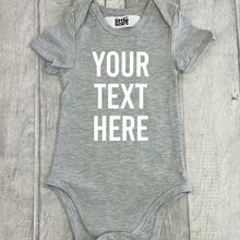 Load image into Gallery viewer, Customisable Grey Short Sleeve Romper
