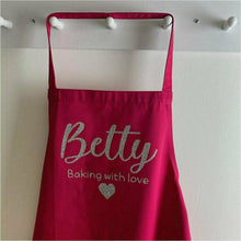 Load image into Gallery viewer, Personalised Baking With Love Kitchen Adult Baking Cooking Apron - Little Secrets Clothing
