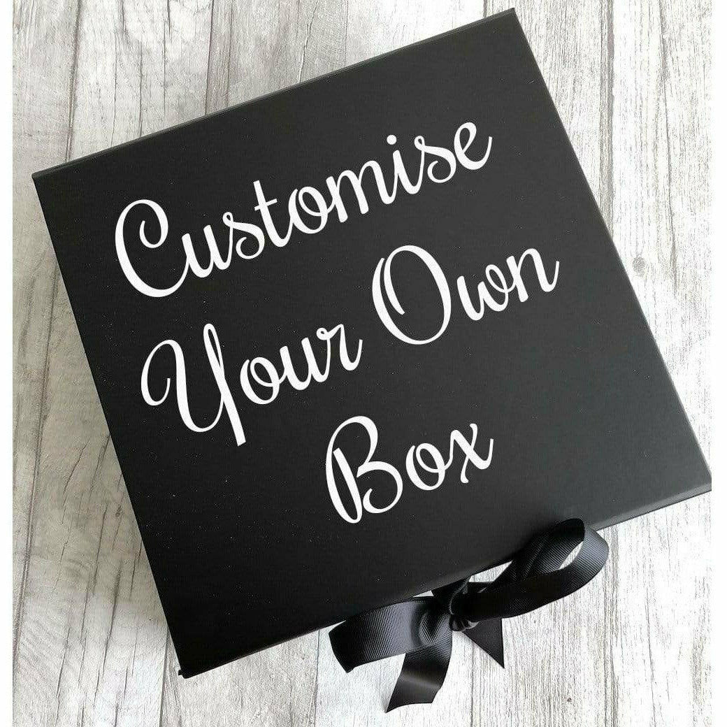 Personalise Your Own Black Gift Keepsake Box