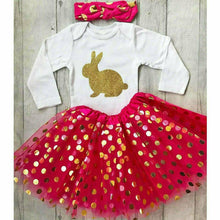 Load image into Gallery viewer, Baby Girl Easter Bunny Skirt &amp; Romper Set
