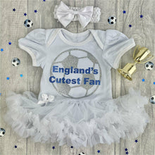 Load image into Gallery viewer, England's Cutest Fan Tutu Romper
