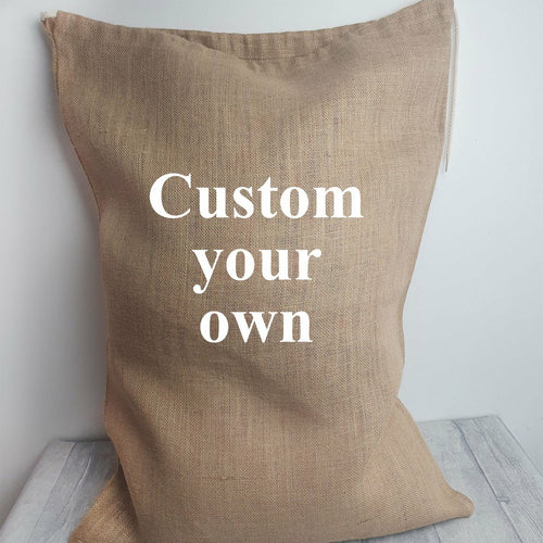 Create Your Own Hessian Gift / Present Sack