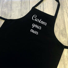 Load image into Gallery viewer, Customise Your Own Adult Size Black Baking / Cooking Apron - Little Secrets Clothing
