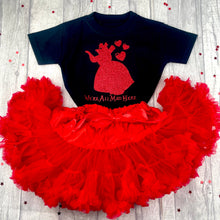 Load image into Gallery viewer, Alice in Wonderland The Queen of Hearts Childrens T-shirt &amp; Boutique Skirt Set
