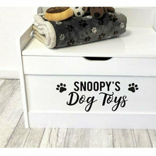 Load image into Gallery viewer, Personalised Dog Toys Paw Toy Box
