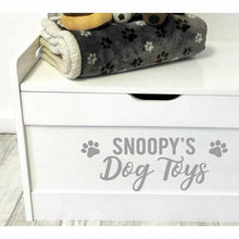 Load image into Gallery viewer, Personalised Dog Toys Paw Toy Box
