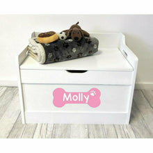 Load image into Gallery viewer, Personalised Dog / Pet Bone Design Toy Box 
